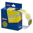 Avery Label Dispenser DMC24GO Gold Round 24mm 500 Pack